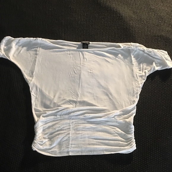 Rue21 Tops - Like New White Ruched Top Size Medium
